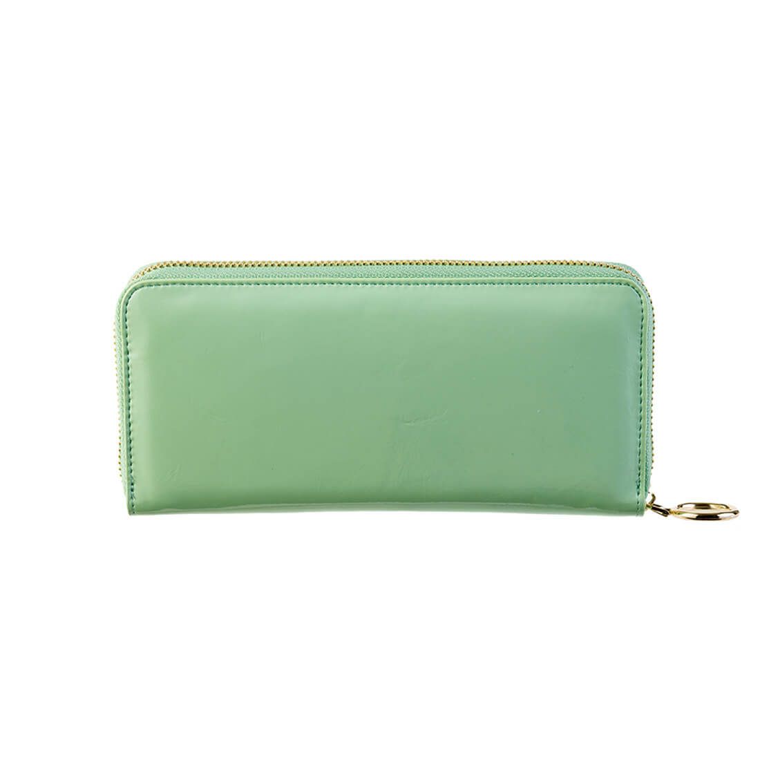 パテントレザーラウンド型長財布