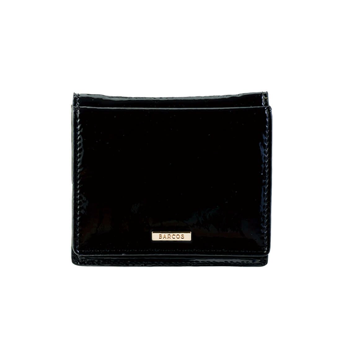 パテントレザー折財布