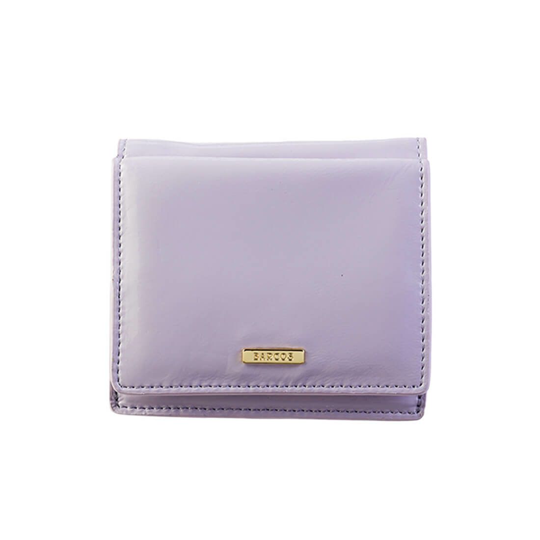 パテントレザー折財布