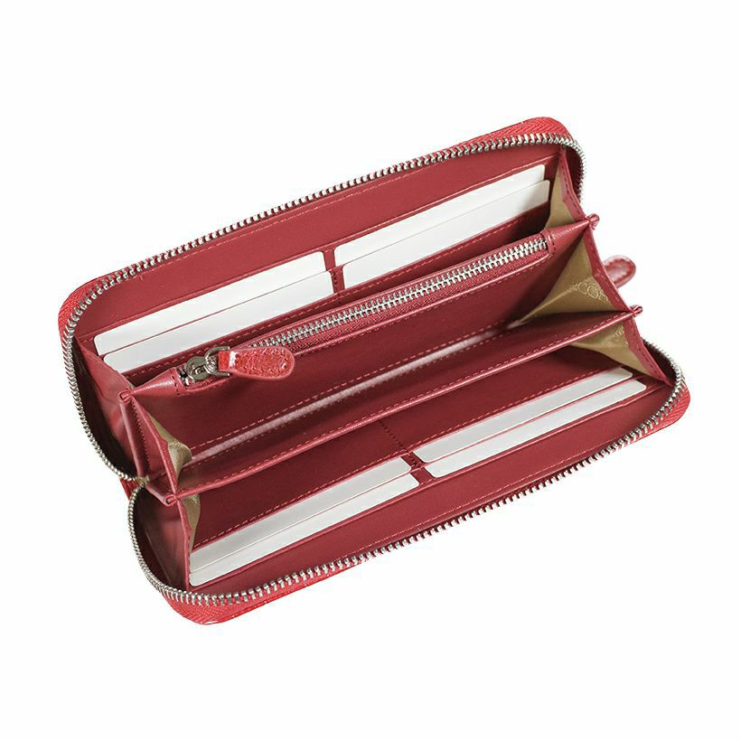 【セット商品】クロコダイル型押しロングウォレット&ポシェットセット