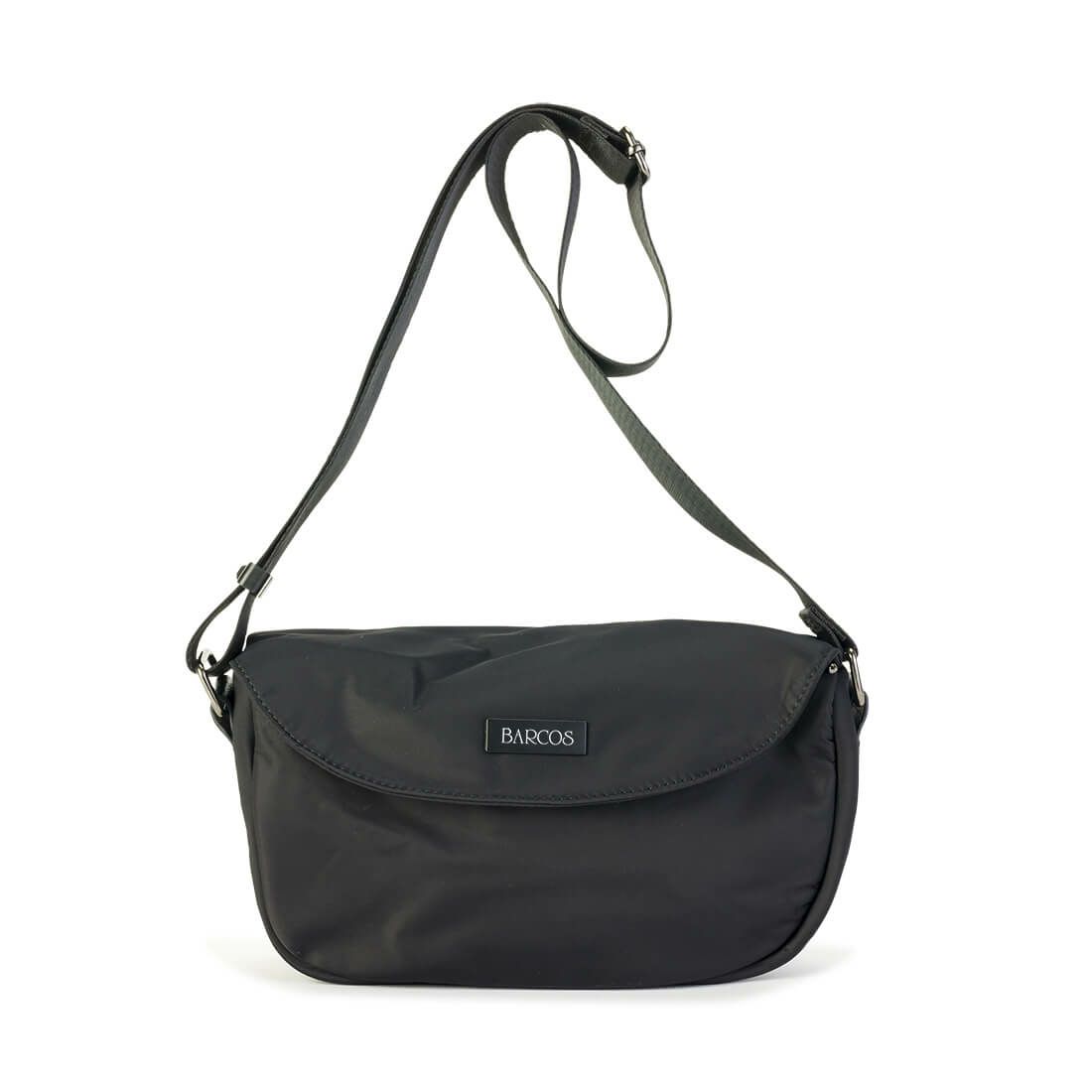 フラップデザイン軽量ショルダーバッグ