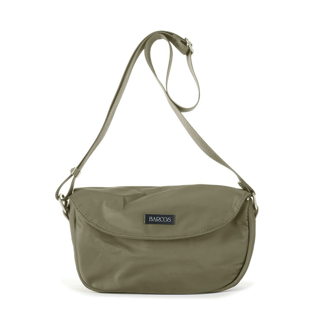 フラップデザイン軽量ショルダーバッグ