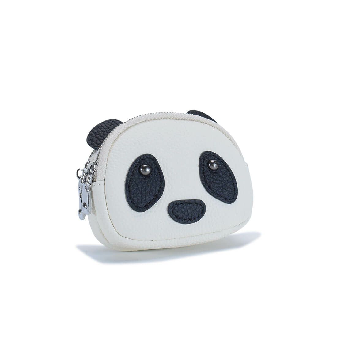 パンダモチーフ2層レザーポーチ