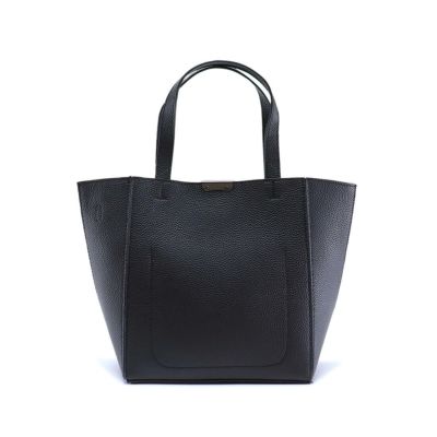 ポーチ付き舟形ハンドバッグ