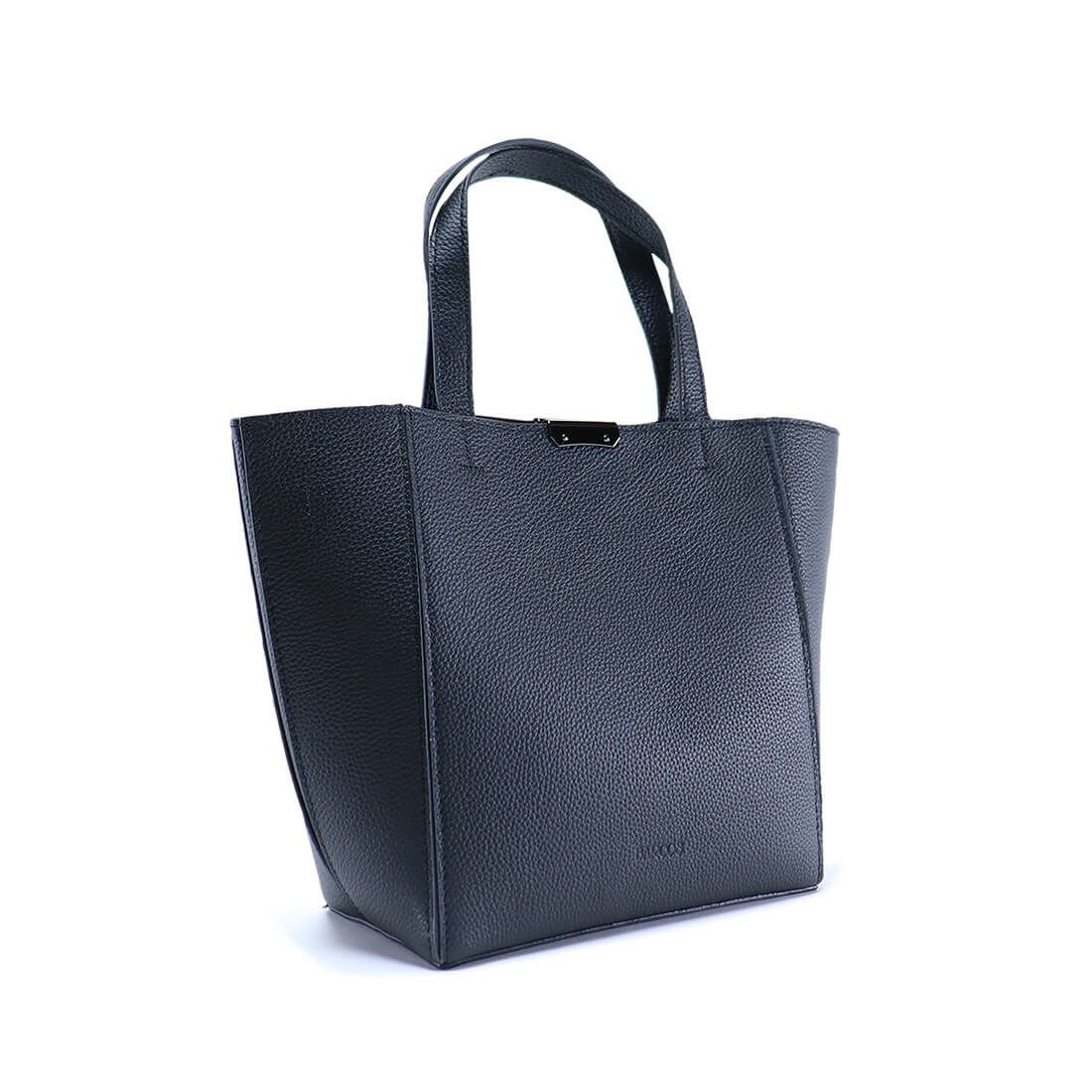 ポーチ付き舟形ハンドバッグ