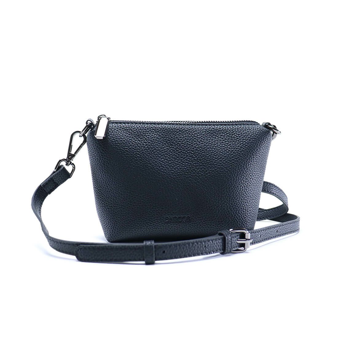 ポーチ付き舟形ハンドバッグ