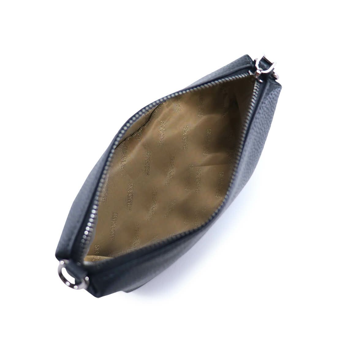 ポーチ付き舟形ハンドバッグ