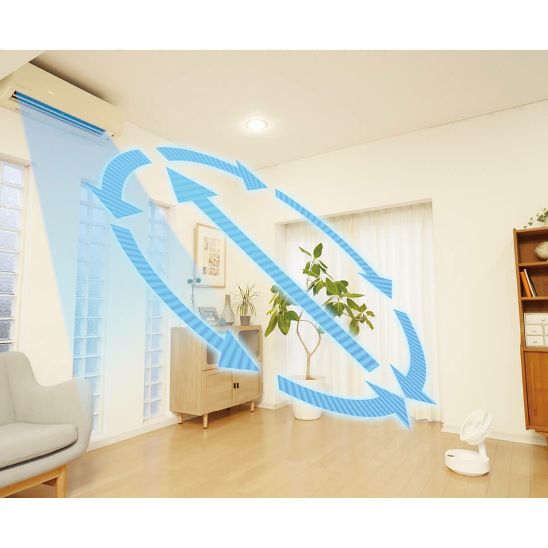 持ち運べる扇風機