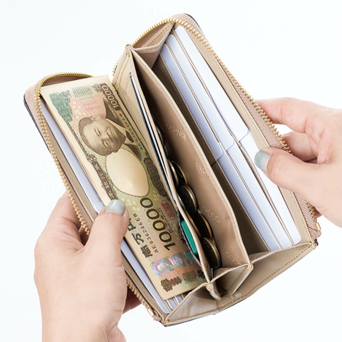 シュリンクレザーJ字型ウォレット＜ナビオ＞ | バルコス公式オンライン