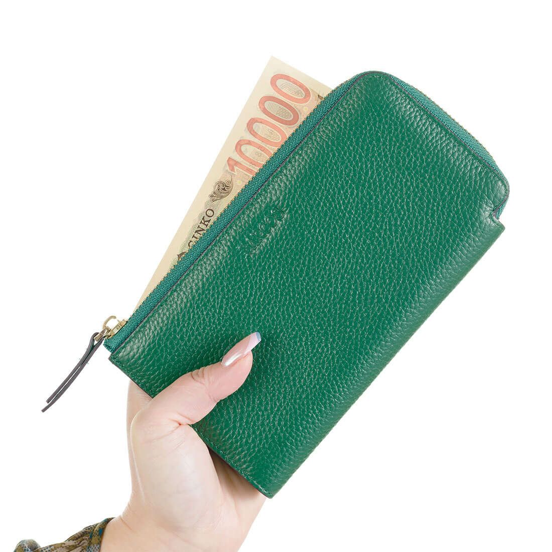 シュリンクレザーJ字型ウォレット＜ナビオ＞＆リトルノチップセット