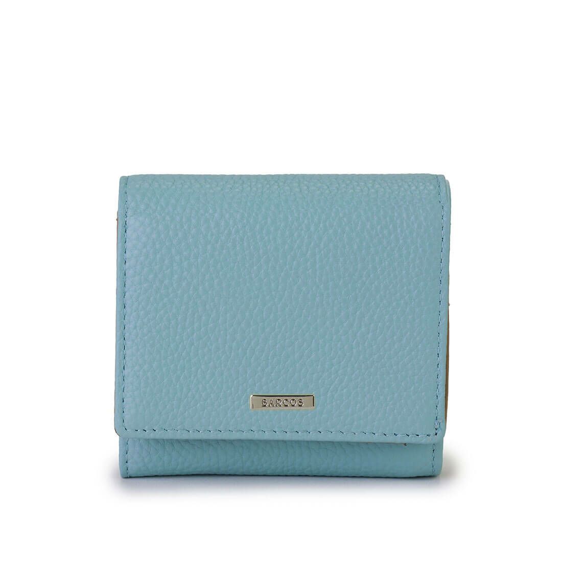 シュリンクレザーバイカラー折財布