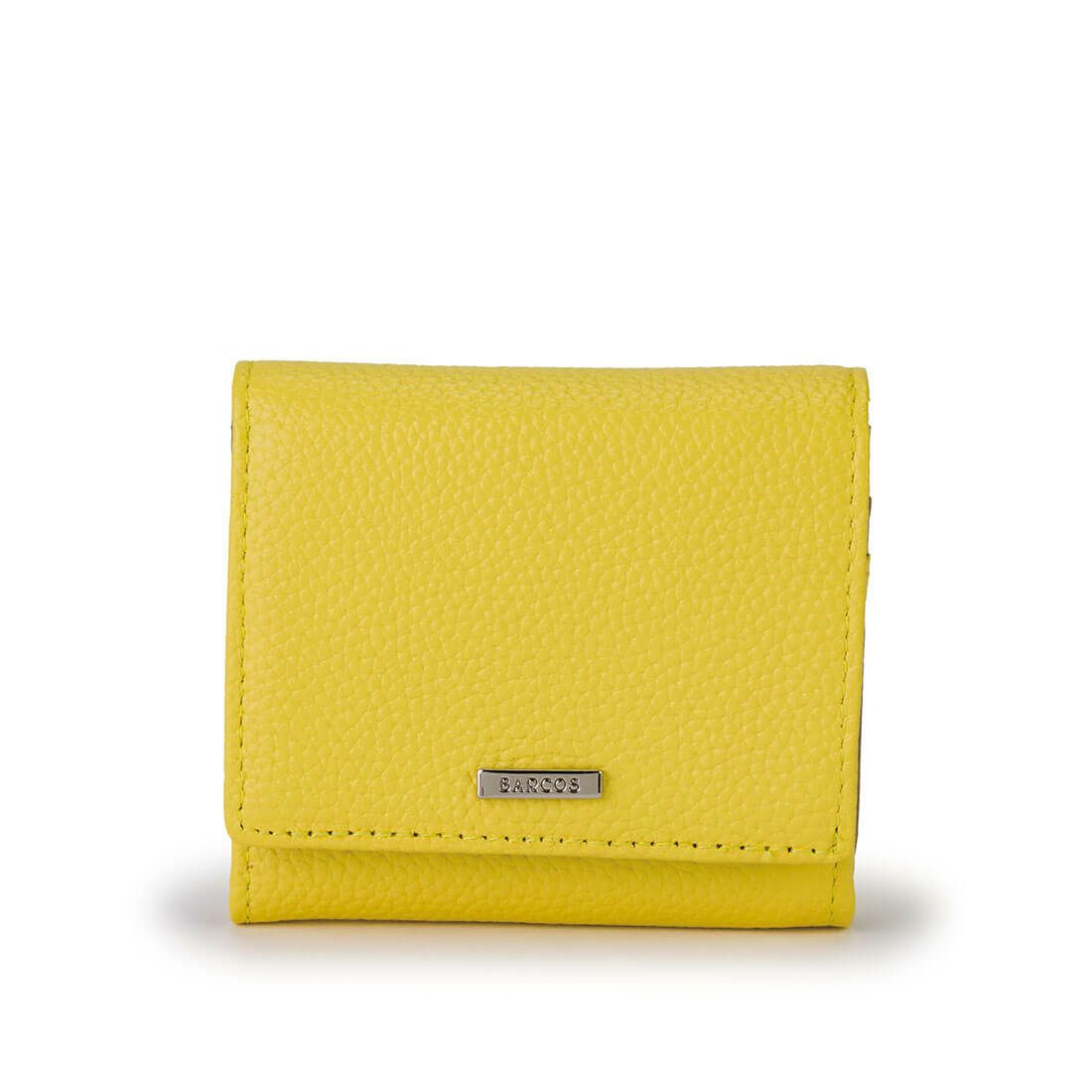 シュリンクレザーバイカラー折財布