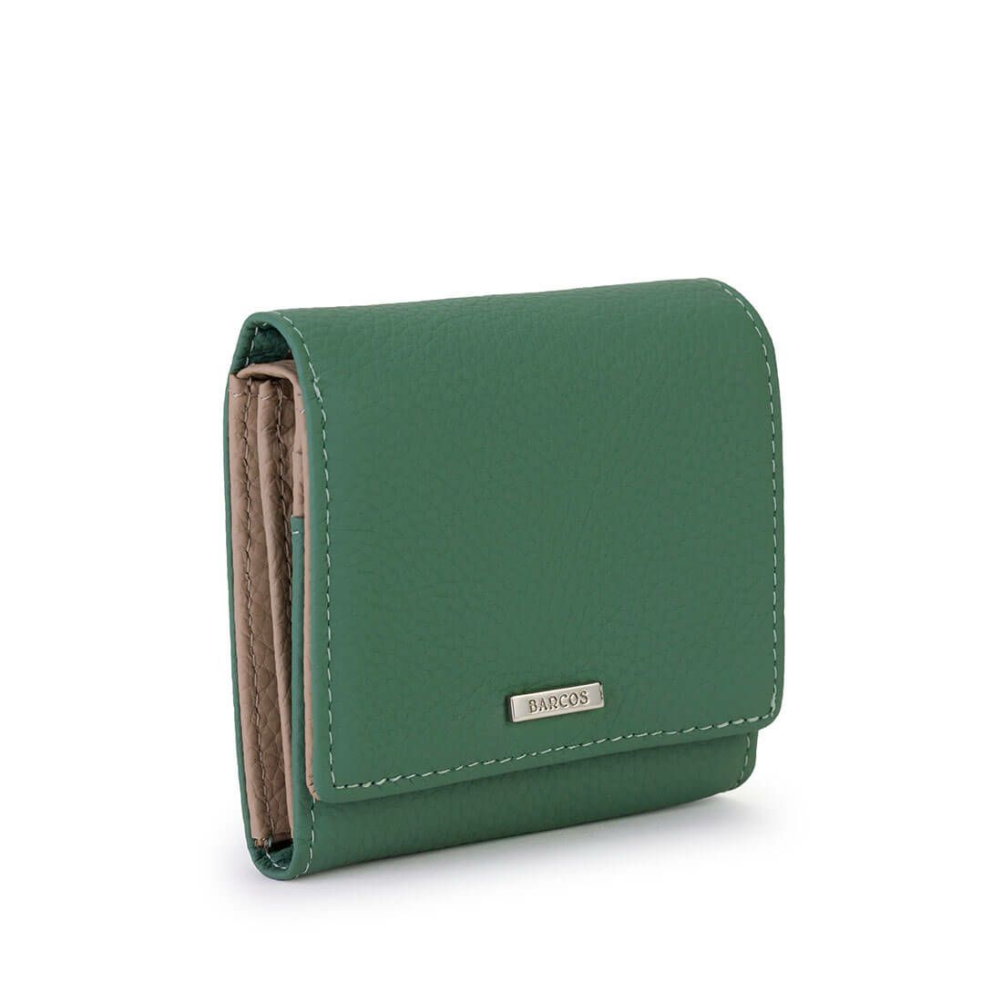 シュリンクレザーバイカラー折財布