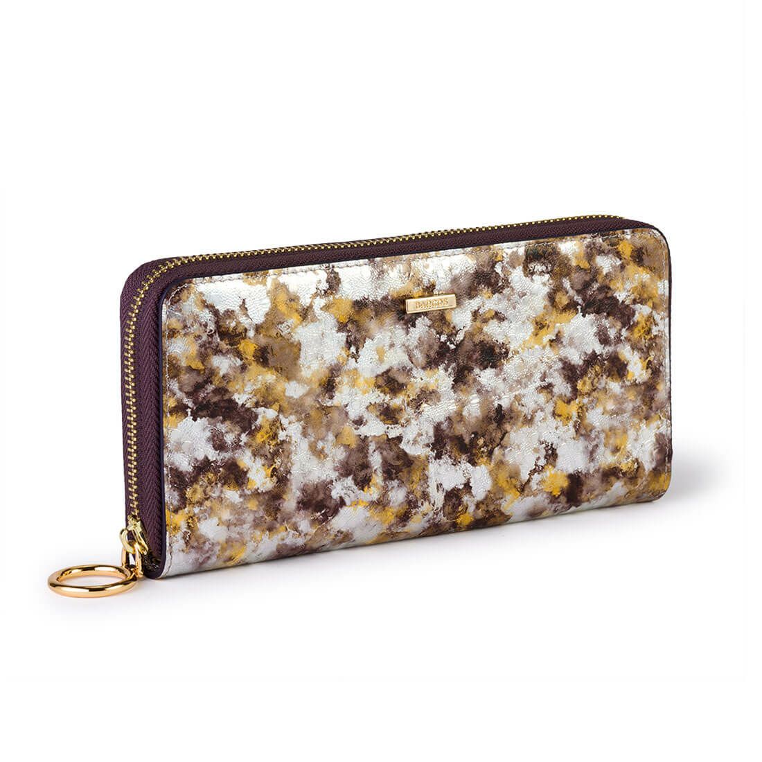 ペイントレザーラウンド型長財布