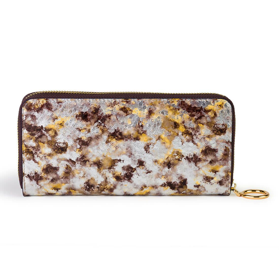 ペイントレザーラウンド型長財布