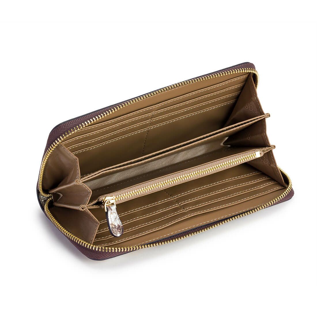 ペイントレザーラウンド型長財布