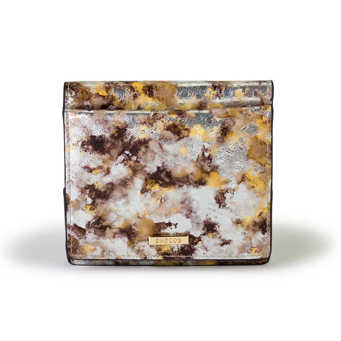 ペイントレザー折財布