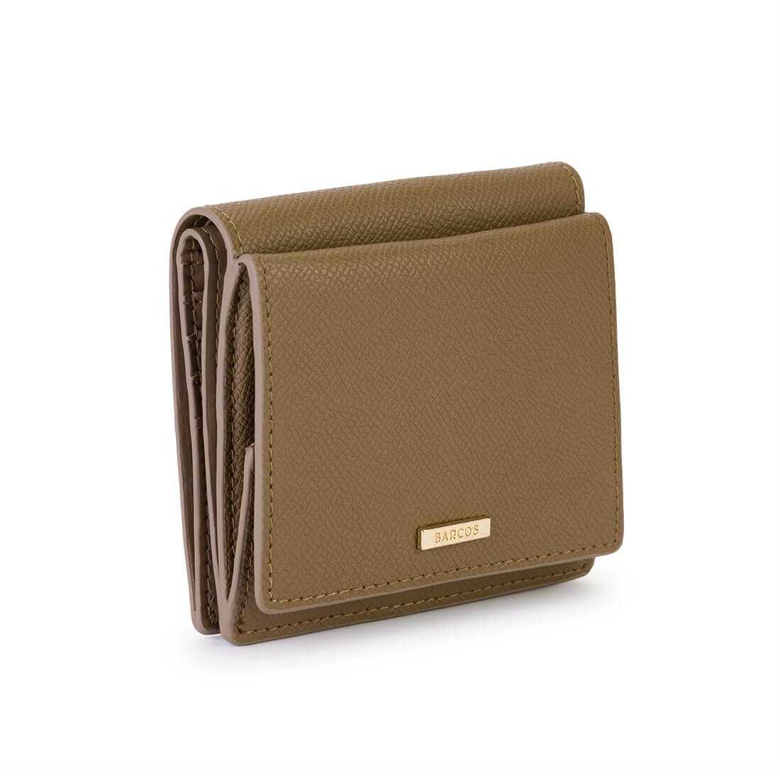 サフィアノ調レザー折財布