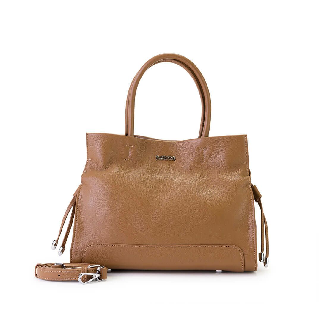 BARCOSチャーム付き2wayレザーハンドバッグ＜ルル＞ チャーム付き2way