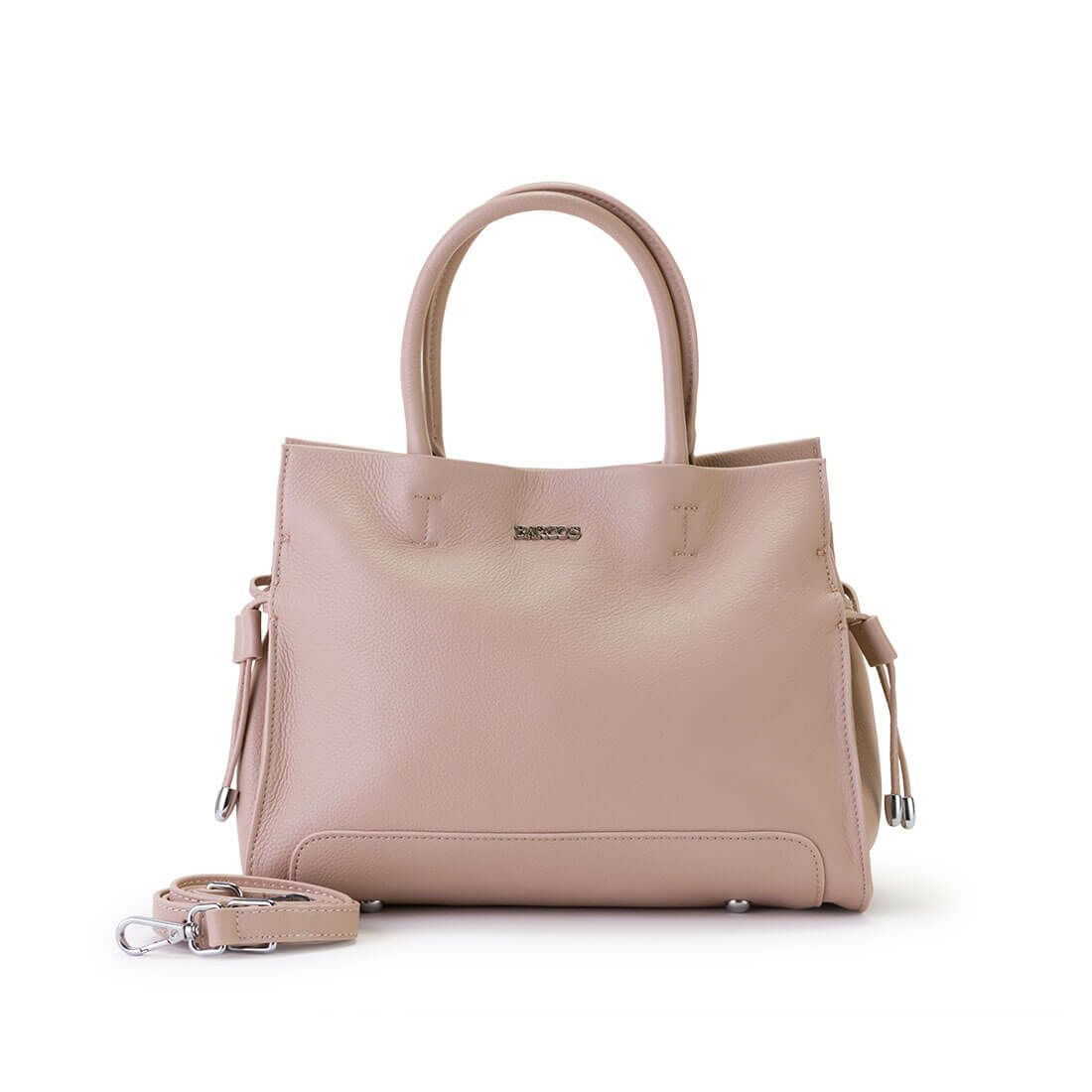 シュリンクレザー巾着2wayハンドバッグ