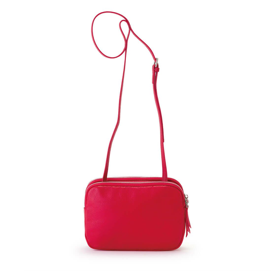 シープレザー2層ポシェット