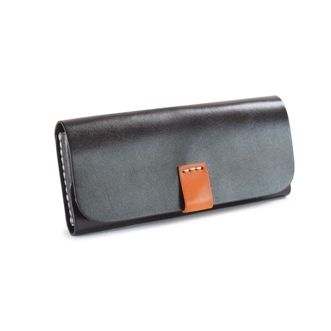 バイカラーレザーメガネケース