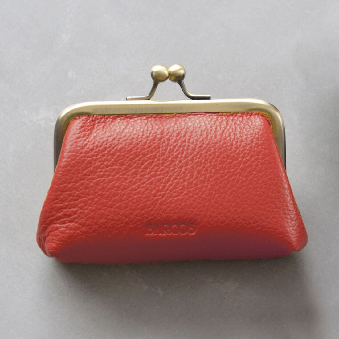 シュリンクレザーがま口ウォレット