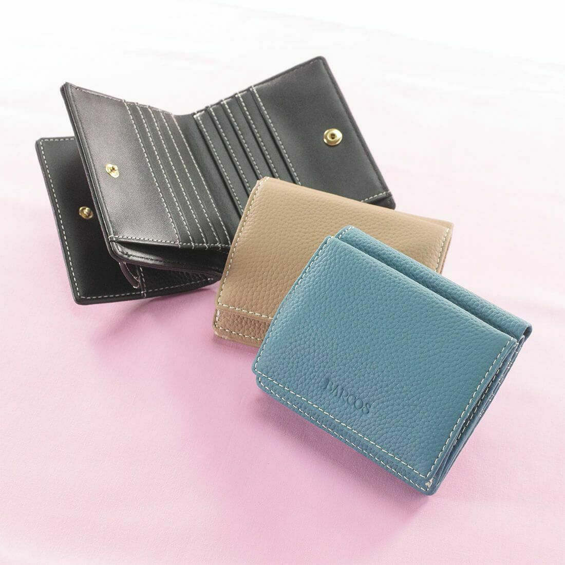 【アウトレット】シュリンクレザーミニウォレット