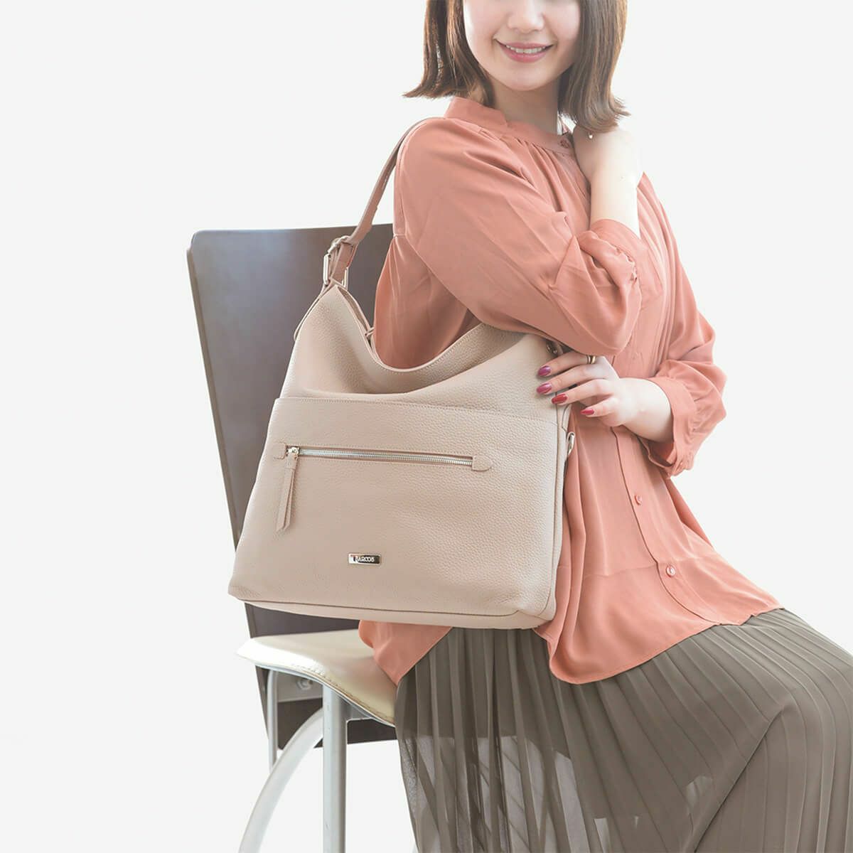 【アウトレット】シュリンクレザー3wayバッグ（普通サイズ）