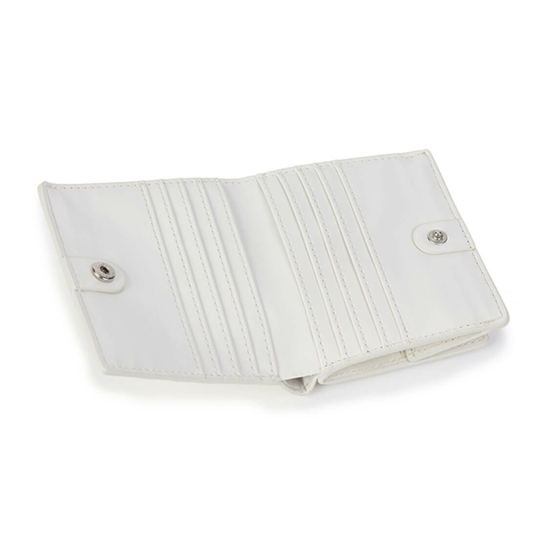 シャイニングレザークロコダイル型押し折財布